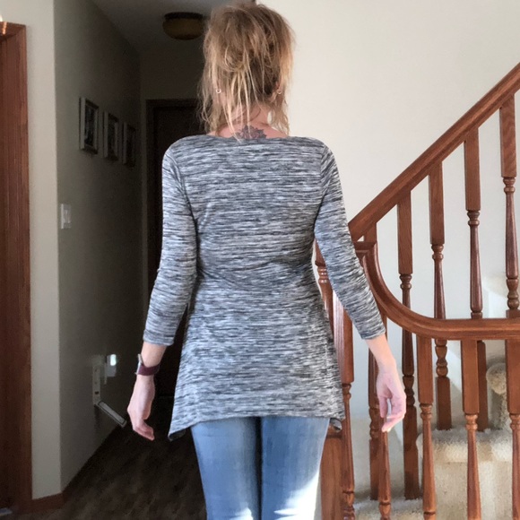 NWD grey/white/black 3/4 sleeve tunic - Picture 12 of 14